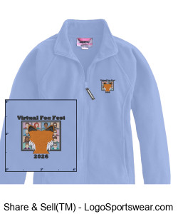 Virtual Fox Fest 2026 Womens Full-zip fleece Design Zoom